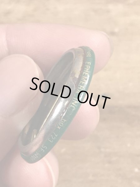 80'sのI'm Only In This For The Moneyのメッセージが書かれたビンテージの缶バッジ