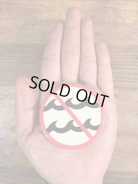 80年代頃のNo Waveのメッセージが書かれたヴィンテージの缶バッチ