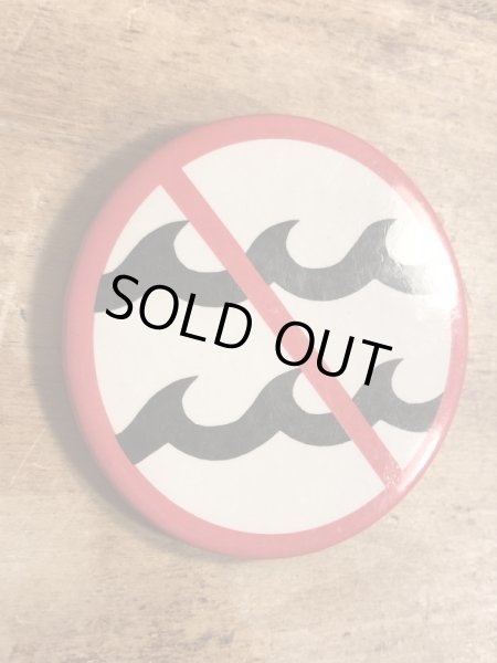 80年代頃のNo Waveのメッセージが書かれたヴィンテージの缶バッチ