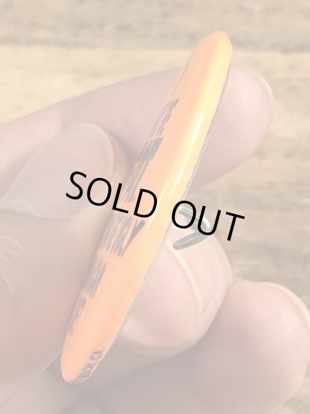 80年代頃のI May Be Fat...のメッセージが書かれたビンテージの缶バッジ