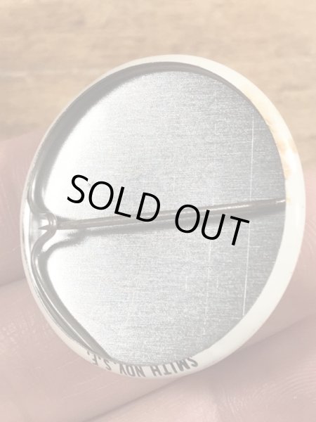 80年代頃のI Love SFのメッセージが書かれたビンテージの缶バッジ