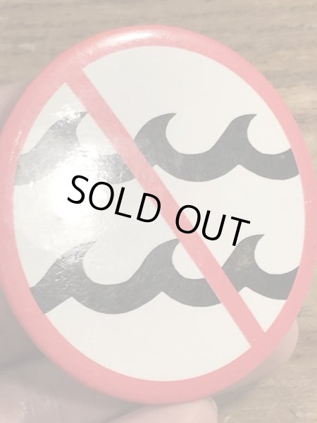 80年代頃のNo Waveのメッセージが書かれたヴィンテージの缶バッチ