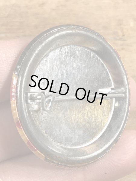 80'sのThe Hardest Part Of Doing Nothing...のメッセージが書かれたヴィンテージの缶バッチ