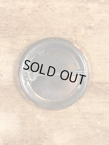 80'sのThe Hardest Part Of Doing Nothing...のメッセージが書かれたヴィンテージの缶バッチ