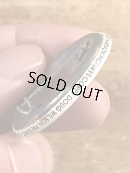 80’sのボゾクラウン禁止が描かれたヴィンテージの缶バッチ