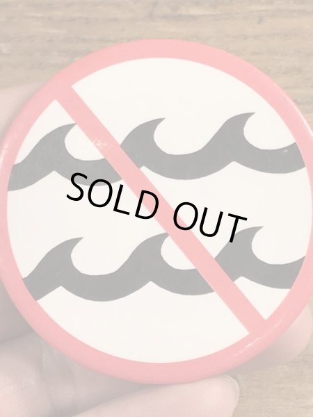 80年代頃のNo Waveのメッセージが書かれたヴィンテージの缶バッチ