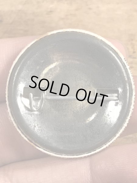 80’sのボゾクラウン禁止が描かれたヴィンテージの缶バッチ