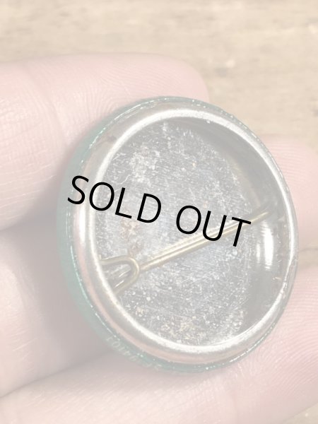 80'sのI'm Only In This For The Moneyのメッセージが書かれたビンテージの缶バッジ