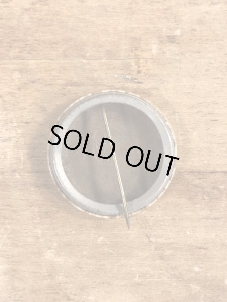 60~70'sのI Had A Computer Date Now I'll Try Peopleのメッセージが書かれたヴィンテージの缶バッチ