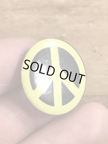 70~80年代頃のピースマークのヴィンテージの缶バッチ