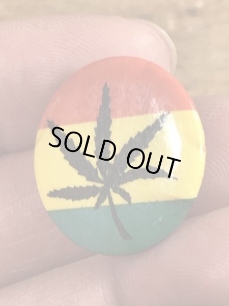 80’sのマリファナが描かれたヴィンテージの缶バッチ