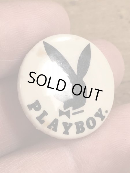60~70年代頃のプレイボーイのビンテージの缶バッジ