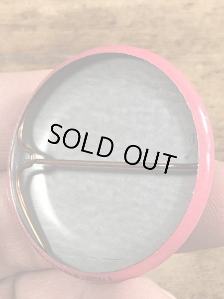 80年代頃のYou Animal!のメッセージが書かれたヴィンテージの缶バッチ