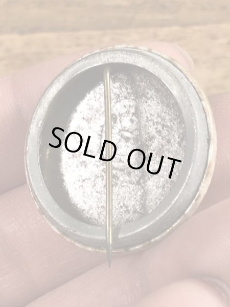 60~70年代頃のI Had A Computer Date Now I'll Try Peopleのメッセージが書かれたビンテージの缶バッジ