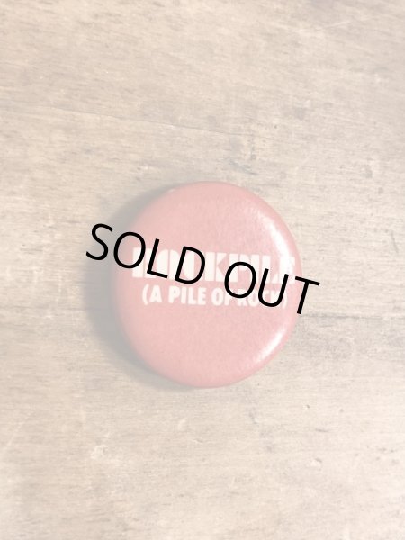 70~80年代頃のロックパイルのヴィンテージの缶バッチ