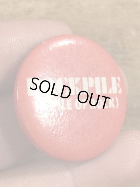 70~80年代頃のロックパイルのヴィンテージの缶バッチ