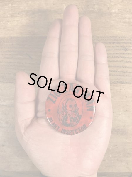 60年代頃のジグザグマンのビンテージの缶バッチ