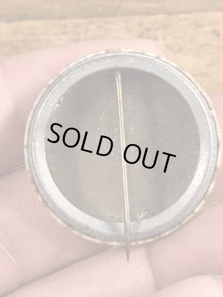 60~70'sのI Had A Computer Date Now I'll Try Peopleのメッセージが書かれたヴィンテージの缶バッチ