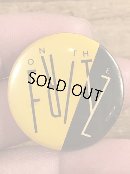 80年代頃のOn The Fritzのメッセージが書かれたヴィンテージの缶バッチ