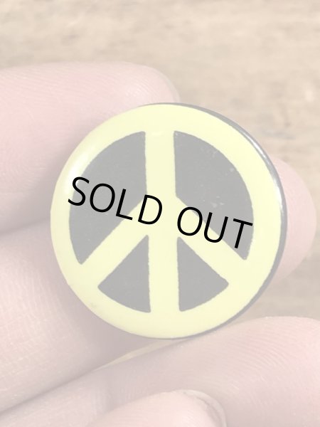 70~80年代頃のピースマークのヴィンテージの缶バッチ