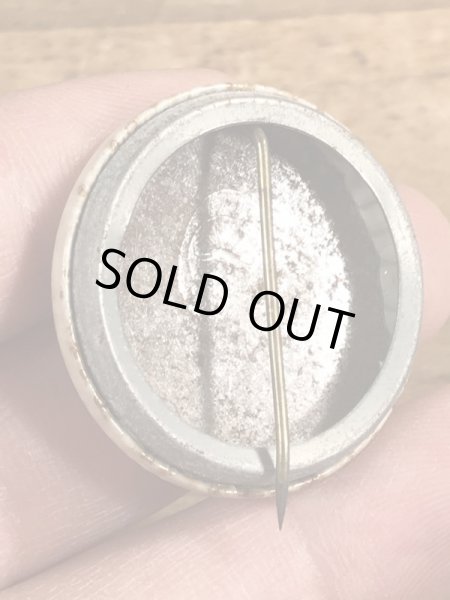 60~70'sのI Had A Computer Date Now I'll Try Peopleのメッセージが書かれたヴィンテージの缶バッチ