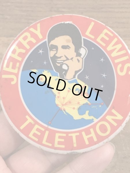 70年代頃のジェリールイスのビンテージの缶バッジ