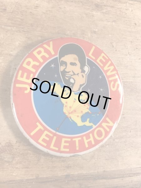 70年代頃のジェリールイスのビンテージの缶バッジ