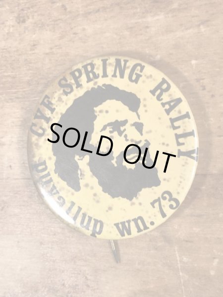 70’sのアメリカのキャンプイベントのビンテージの缶バッジ