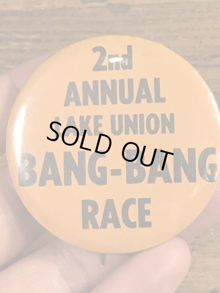 70年代頃のバンバンレースのビンテージの缶バッジ