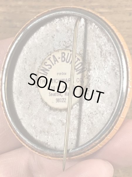 70年代頃のバンバンレースのビンテージの缶バッジ