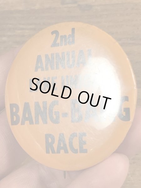 70’sのバンバンレースのヴィンテージの缶バッチ