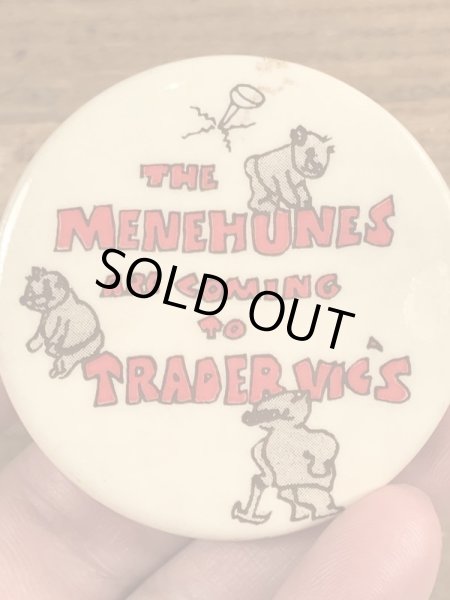 70年代頃のメネフネのヴィンテージの缶バッチ