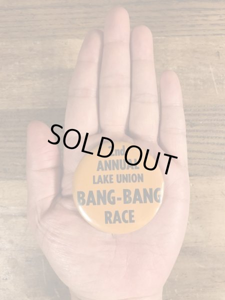 70年代頃のバンバンレースのビンテージの缶バッジ