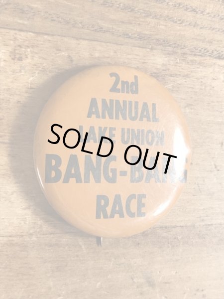 70年代頃のバンバンレースのビンテージの缶バッジ