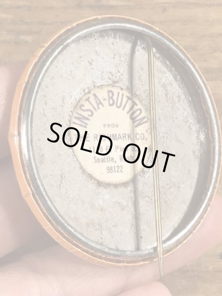 70’sのバンバンレースのヴィンテージの缶バッチ