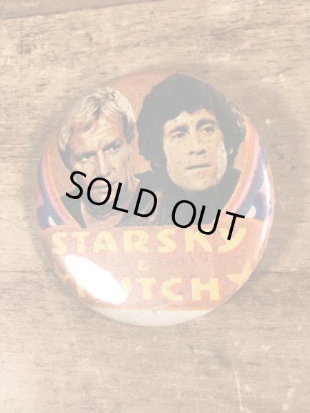 70’sのStarsky & Hutchのヴィンテージの缶バッチ