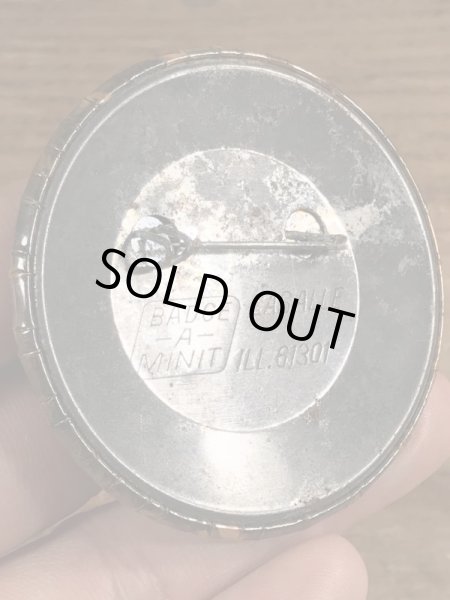 80’sのLaurel & Hardyのヴィンテージの缶バッチ