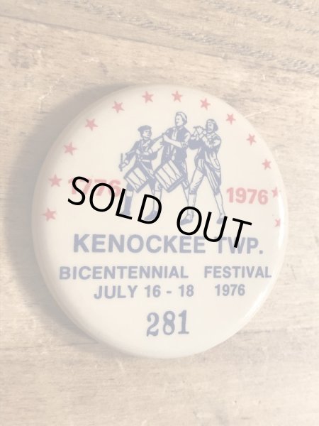 70年代頃のアメリカ200周年祭のビンテージの缶バッジ
