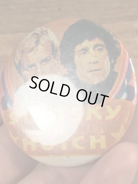 70’sのStarsky & Hutchのヴィンテージの缶バッチ