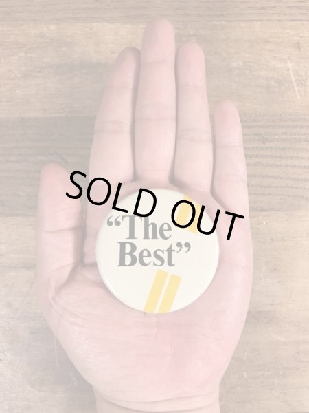 70’sのThe Bestのメッセージが書かれたヴィンテージの缶バッチ