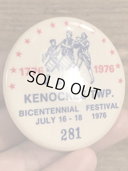 70年代頃のアメリカ200周年祭のビンテージの缶バッジ