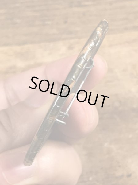 80年代頃のローレル&ハーディのビンテージの缶バッジ