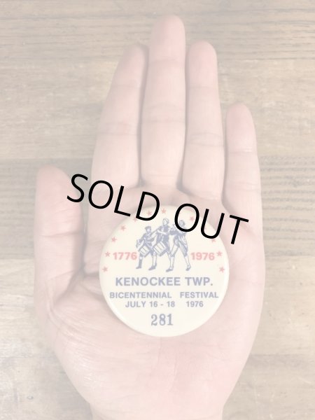 70年代頃のアメリカ200周年祭のビンテージの缶バッジ