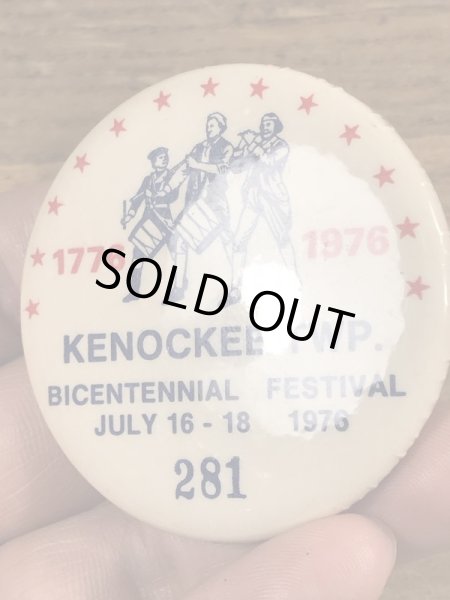 70’sのアメリカ200周年祭のヴィンテージの缶バッチ