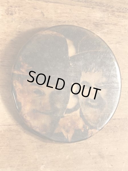 80年代頃のローレル&ハーディのビンテージの缶バッジ