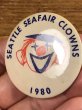 80’sのSeafair Clownsのヴィンテージの缶バッチ