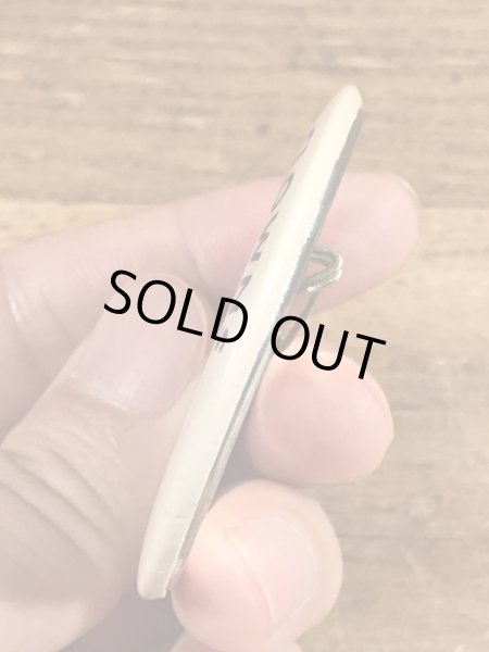 80年代のシーフェアクラウンのビンテージの缶バッジ