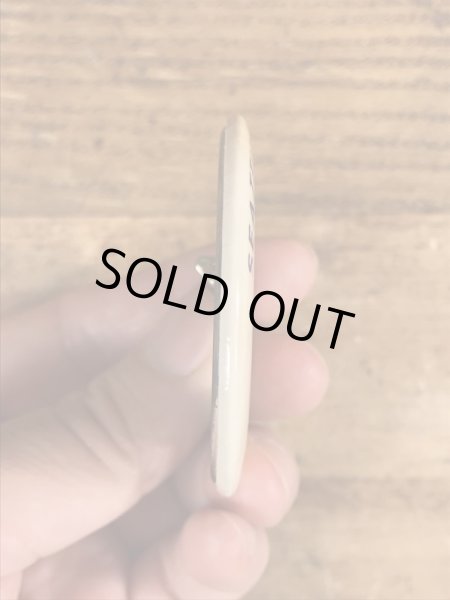 80年代のシーフェアクラウンのビンテージの缶バッジ