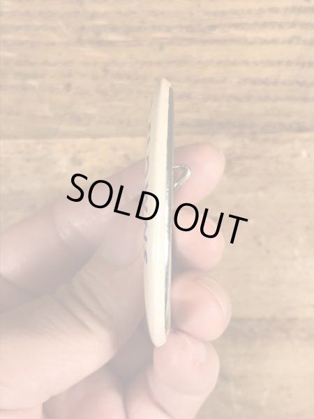 80年代のシーフェアクラウンのビンテージの缶バッジ