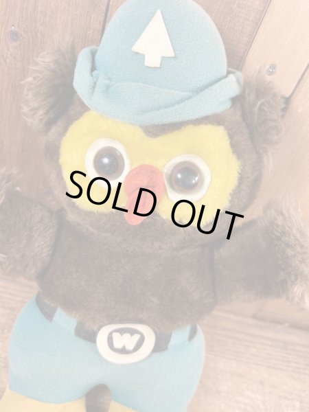 ウッジーオウルのビンテージのぬいぐるみ